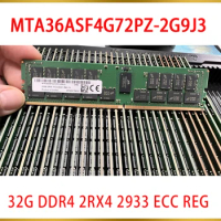 RAM For MT DDR4 32G 2RX4 2933 ECC REG Server Memory 32GB MTA36ASF4G72PZ-2G9J3