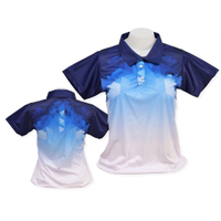 [ส่งของ]เสื้อโปโล (ชิคโค่) รุ่น Bright1 สีน้ำเงิน เสื้อลายขอผู้ชาย เสื้อโปโลผู้หญิง เสื้อสาธารณสุข เสื้อยืดโปโล เสื้อ อสม