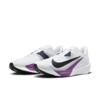 【NIKE 耐吉】AIR ZOOM RIVAL FLY 4 白紫色 男 訓練 慢跑鞋 運動鞋(FV6040-100)