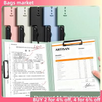 Bags market New Double Clips A4 File Folder A3 Test Paper Storage Multi-functional Writing Pad Porta