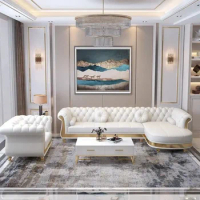 High Quality Premium Luxury Sofas Living Room Furniture Sofa Sets Italian Modern Fabric Velvet Sofa Set Furniture