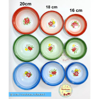 KOBOKAN/MANGKOK ENAMEL / MANGKOK SENG KEMBANG 16CM , 18CM , 20CM, 22Cm RRT