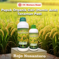 Pupuk Daun & Buah Padi | Pupuk Booster Padi | Pupuk Organik Cair Humic Acid Tanaman Padi Rojo Nusant