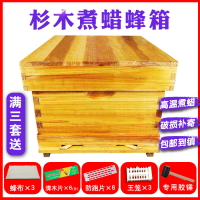 蜂箱全 套養蜂 專用養 蜂箱煮 蠟杉木 中蜂標準十框蜂巢箱