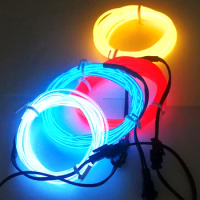Car Interior Decorative Light EL Wiring Neon Led Strip Flexible Ambient Lamp Bar USB For Auto DIY Party Family Atmosphere Diode