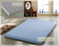 【班尼斯國際名床】~【5x6.2呎x7.5公分波浪惰性記憶矽膠床墊(日本原料)～附3M鳥眼布套】