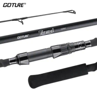Goture Bravel 4 Sections Surf Rod Carbon Fiber Surf Fishing Rod for Sea Bass Trout Casting Travel Rod Spinning Fishing Rod
