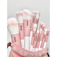 ชุดแต่งหน้า Qingkong 12 ชิ้น ระดับไฮเอนด์ มูลค่าสูง เหมาะสำหรับนักเรียน รวมแปรงรองพื้น แปรงคอนซีลเลอ