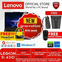 LENOVO GAMING LEGION 5i 15IRX10 43ID BLACK INTEL CORE i7-14700HX 24GB 512GB RTX 5060 8GB GDDR7 WIN 1