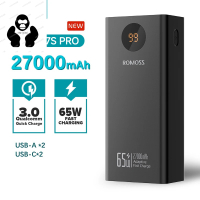 Brand new ROMOSS PEA27S PRO Powerful 65W PD30W Fast Charging 27000mAh For Xiaomi 14 Xiaomi iphone 15