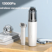 Cordless Car Vacuum Cleaner Mini Portable Rechargeable Home Car 13000pa Suction Wireless Handheld Powerful Vacuum Cleaners