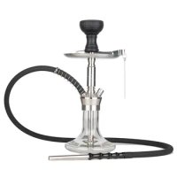 Stainless Steel Hookah Set Single-Tube Metal Fittings Glass Pot Bottle Shisha Pipes Accessories Vaporesso High-End Chicha