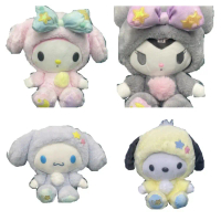 พวงกุญแจตุ๊กตา สไตล์ญี่ปุ่น Sanrio Dream Star Kuromi Cinnamoroll My Melody ของเล่น monchhichi rose  