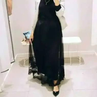TERBARU ROK TUTU RENDA /ROK PANJANG/ROK TUTU BRUKAT/ROK BURKAT Semua Ukuran HITAM