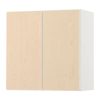 SMÅSTAD 壁櫃, 白色 樺木/附層板, 60x32x60 公分