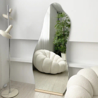 【韓系雲朵鏡 穿衣鏡 試衣鏡】韓系鏡 拱門鏡 全身鏡(無邊框鏡 網美鏡 穿衣鏡 防爆款 台灣製)