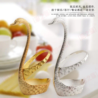 Set Garpu Buah Cygnus Keluli Tahan Karat Kreatif Zink Aloi Swan Dapur Hadiah Pinggan Makan Sudu Kopi