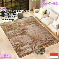 Tren-D-rugs karpet bioskop eropa aesthetic jumbo besar permadani 200 cm x 300 cm tebal 9mm motif abs