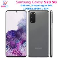 Samsung Galaxy S20 5G G981U1 128GB ROM Snapdragon 865 Octa Core 6.2" 64MP&amp;Dual 12MP 12GB RAM NFC Unlocked Original Cell Phone