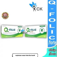 Q-FOLIC Q FOLIC FORTE - STRIP / BOX isi 30 - suplemen asam folat ibu hamil Forte box