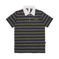 RUGBY SHIRT POLO LENGAN PENDEK STRIPE APLS ARMY NAVY Kerah Unisex Vintage