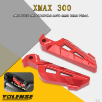 For YAMAHA XMAX 125 250 300 400 XMAX250 XMAX300 XMAX400 X-MAX Scooter accessories CNC Passenger Footrests Rear Foot Pegs pedal