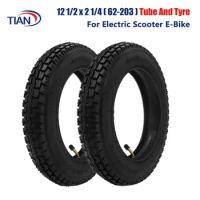 12 Inch Tire 12 1/2 x 2 1/4 ( 62-203 ) Fits Many Gas Electric Scooters and E-Bike 12 1/2X2 1/4 Wheel Tyre Inner Tube