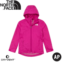 【The North Face 童 連帽風衣《紫紅》】7WPW/連帽衝鋒衣/兒童外套