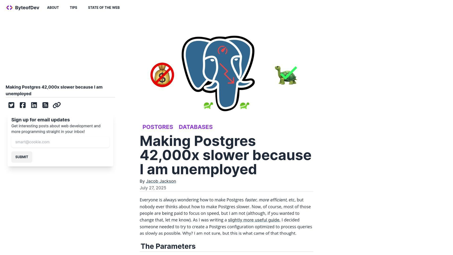 開發者展示如何僅透過配置變更讓 PostgreSQL 效能降低 42,000 倍 — BigGo 財經