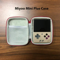 Tolex Case of Miyoo Mini Plus Retro Handheld Video Game Player 3.5Inch Screen Waterproof Black Bag of Miyoo Portable Mini Case