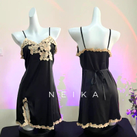 JASMINE Lingerie Dress ( LD 70-100CM ) Premium Silk Satin Sleepwear Nightown