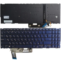 New Laptop Russian/RU Keyboard For ASUS ZenBook 15 UX533 UX533F UX533FD UX533FN UX533FAC Blue Keycaps With Backlit