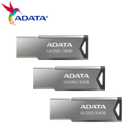 100 เดิม USB 2.0 ADATA UV250 USB แฟลชไดรฟ์64กิกะไบต์ความเร็วสูง32กิกะไบต์16กิกะไบต์โลหะ pendrive มินิดิสก์ U หน่วยความจำ USB stillck.