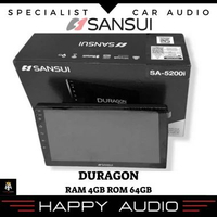 Head Unit Android 9 Inch SANSUI DURAGON SA 5200I RAM 4GB ROM 64GB Original