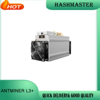 Free Electricity Recommend Bitmmin Antminer L3 Plus Mining Machine L3+ 504Mh/s With Power Supply Antminer Miners L3 Plus
