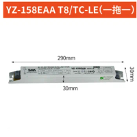 3AAA YZ-158EAA YZ-258EAA T8/TC-L 220V 2*58W 2*55W T8 Electronic Ballast For T8 Fluorescent Lamp Advertising Light Box Rectifier