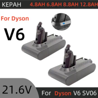 21.6V Batterie Suitable for Dyson V6 Series SV12 DC62 SV11 Handheld Vacuum Cleaner battery Rechargeable Battery V6 Fluffy YH5