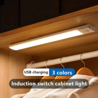Induction Switch Bedroom Closet Under Cabinet Light/ Kitchen Light/ Closet Light/ USB Rechargeable Wine Cabinet/cabinet Light