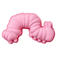 Silicone Caterpillar Mold Silicone Caterpillar Baking Mould Chiffon Bread Mold Caterpillar Modeling Cake Mold for Kitchen