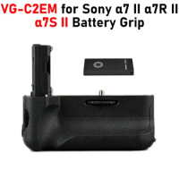 VG-C2EM A7S II Battery Grip + Remote Control for Sony A7S II A7SM2 ILCE-7SM2 A7RII A7 II A7II Vertical Battery Grip