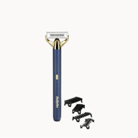 BaByliss Super-X Metal Series X-Blade Beard & Stubble Trimmer (Navy/Gold)