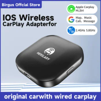 Birgus New 2023 Carplay AI Box for Apple Carplay Wireless Adapter Car OEM Wired CarPlay To Wireless USB Dongle Plug and Play