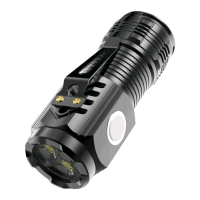 Senter LED Super Terang / Senter Mini 3 Mata Terang Anti Air / Senter Mini Super Terang