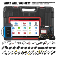 LAUNCH X431 PRO3S+ HDIII Full Functions Diagnostic Tools Auto OBD OBD2 Scanner Mechanical Workshop Tools for 12V &amp; 24V ca