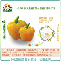 【綠藝家】G65.彩黃甜椒(黃色甜椒)種子5顆