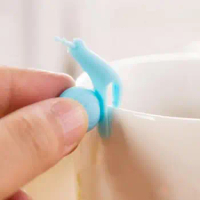 New Arrival Candy Colors Cute Snail Shape Silicone Tea Bag Holder Cup Mug Tea Bag Clip Gift Set LX8024