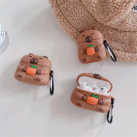 Earphone Case for AirPods Pro Cute Cartoon Capybara Headphone Case for AirPods 1 2 3 Pro 2rd Soft Lovely Silicone Protect Cover