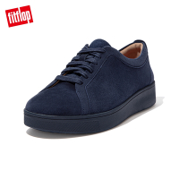 【FitFlop】RALLY SUEDE SNEAKERS 運動風繫帶休閒鞋(午夜藍)