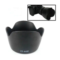 90-300MM Lens Hood Camera Accessories ET-60 II 75-300MM II For Canon Lens Hood 58mm et60ii Camera Hood for Canon 55-250MM