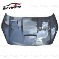 For Ford Fiesta ST Style Carbon Fiber Glass Rain Guard Body Kit Engine Replacement Front Bonnet Hood Car Styling